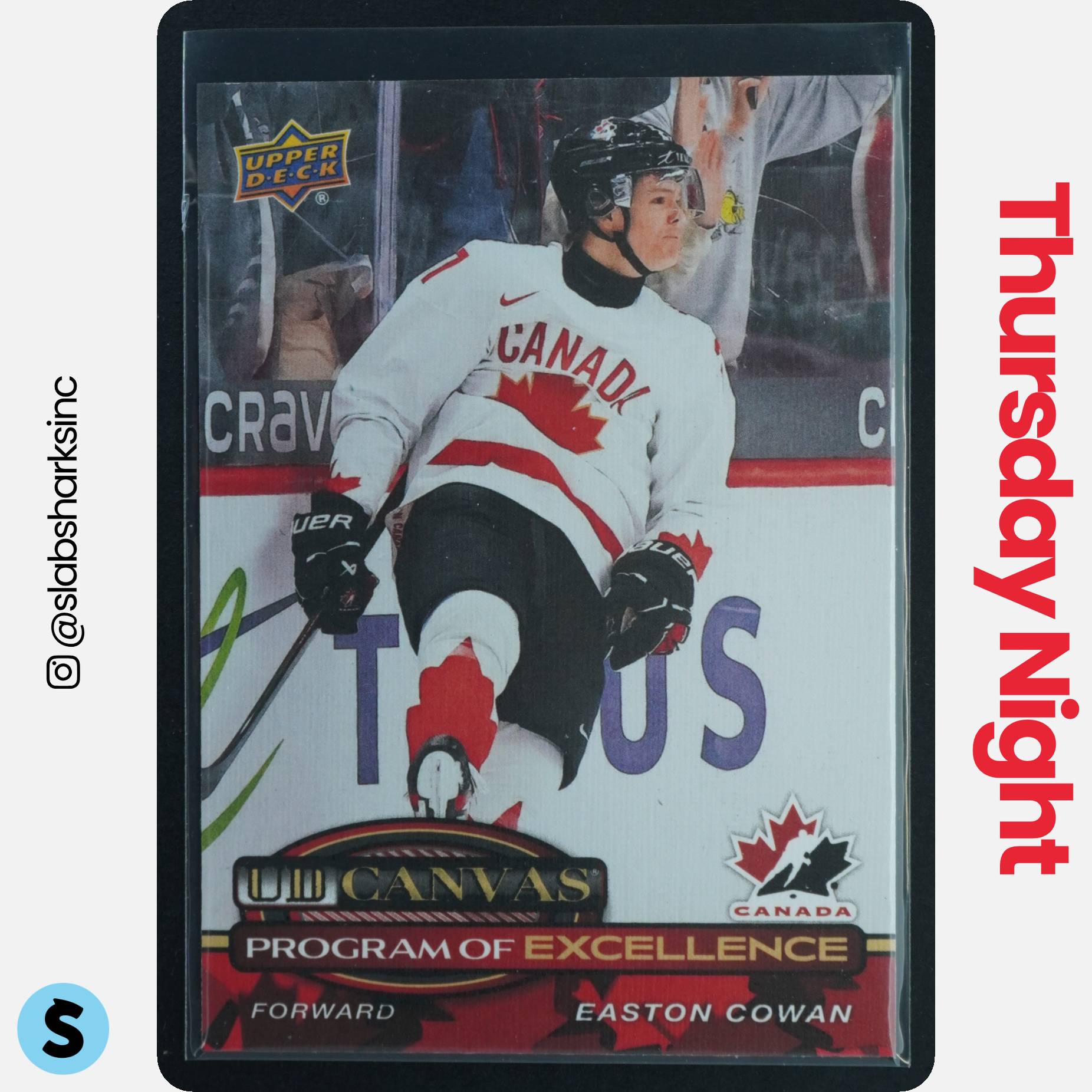 2025 UPPER DECK SERIES 2 #C-262 EASTON COWAN UD CANVAS PROGRAM OF EXCELLENCE RC