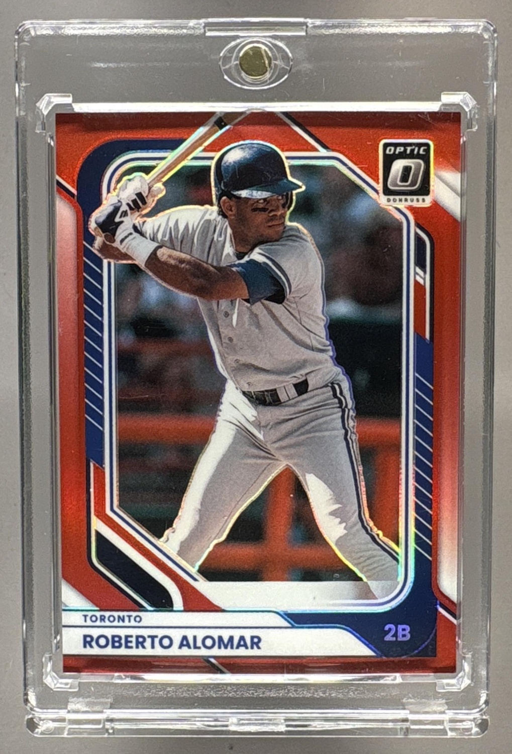 2026 PANINI DONRUSS ROBERTO ALOMAR #31 OPTIC RED 34/99 BLUE JAYS
