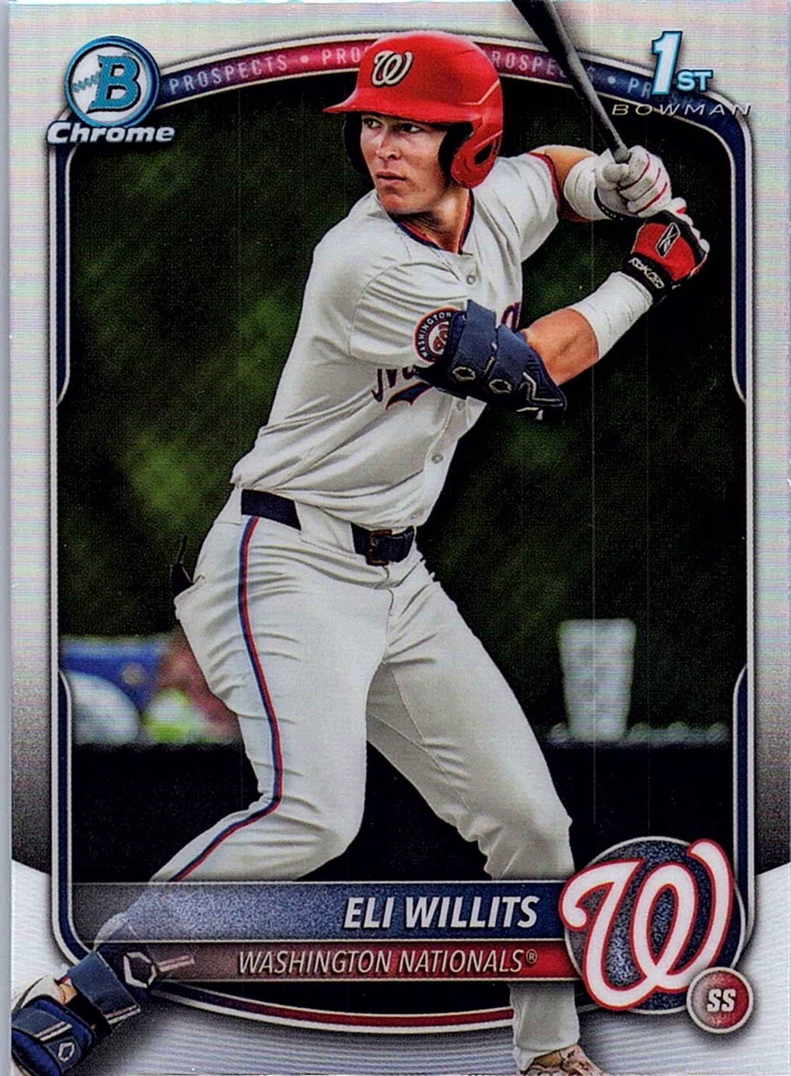 2025 Bowman Draft ELI WILLITS #BDC-1 Refractor 1st Prospect Nationals