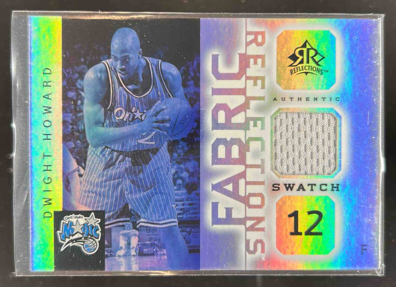 Card image for 2005-06 UPPER DECK REFLECTIONS DWIGHT HOWARD FABRIC #FR-DH ORLANDO MAGIC