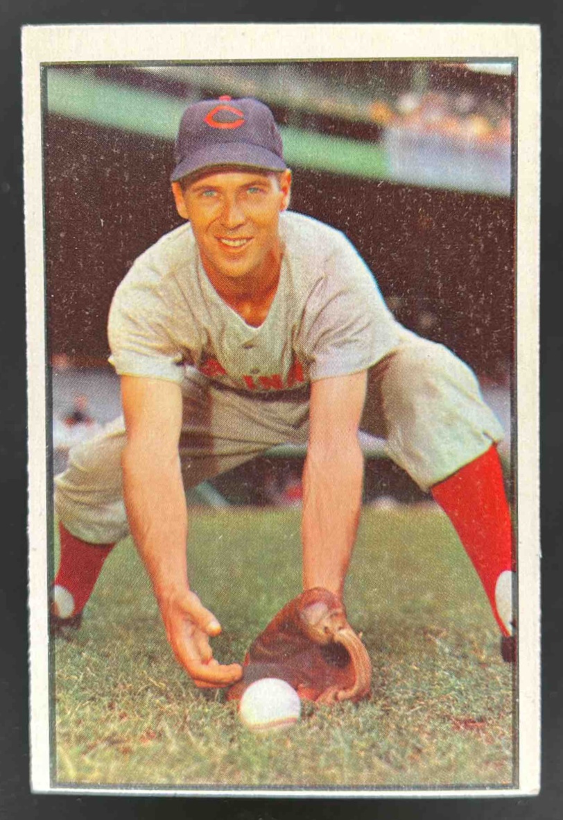 Card image for 1953 BOWMAN BASEBALL COLOR BOBBY ADAMS #108 CINCINNATI REDS