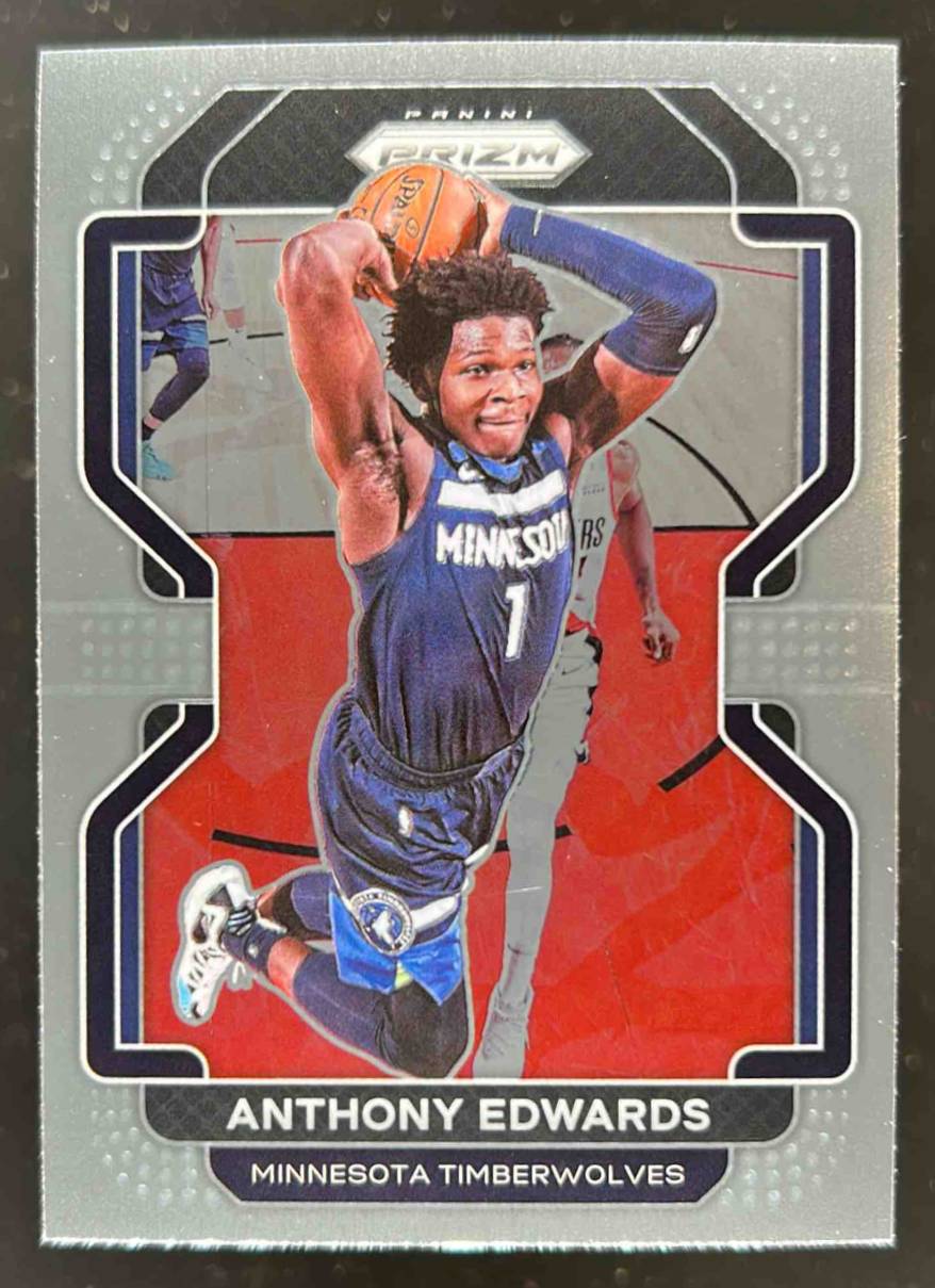 Card image for 2021-22 PANINI PRIZM ANTHONY EDWARDS #37 MINNESOTA TIMBERWOLVES
