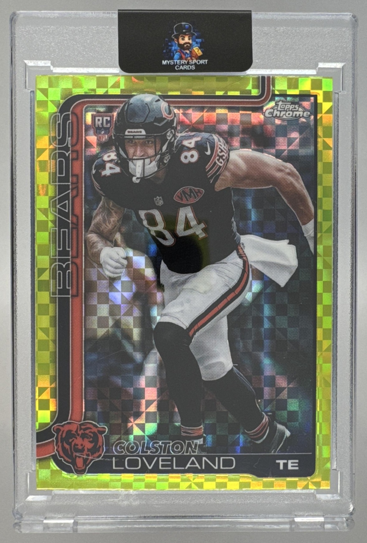 Card image for 2025 Topps Football Chrome Colston Loveland Rookie #345 RC Chicago Bears