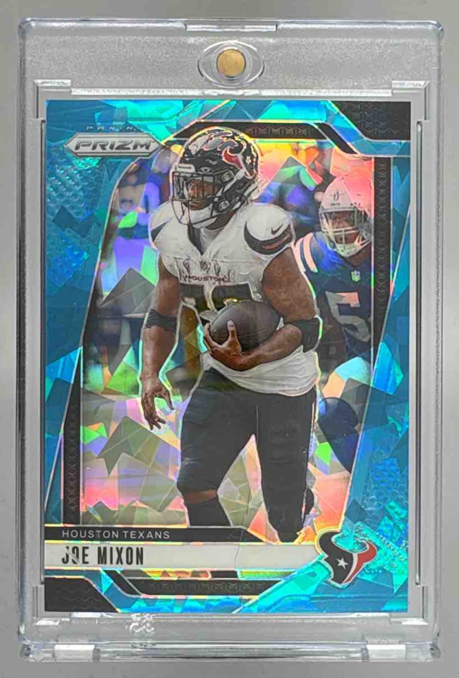Card image for 2024 Panini Football Prizm Joe Mixon Blue Ice /99 #112 Houston Texans