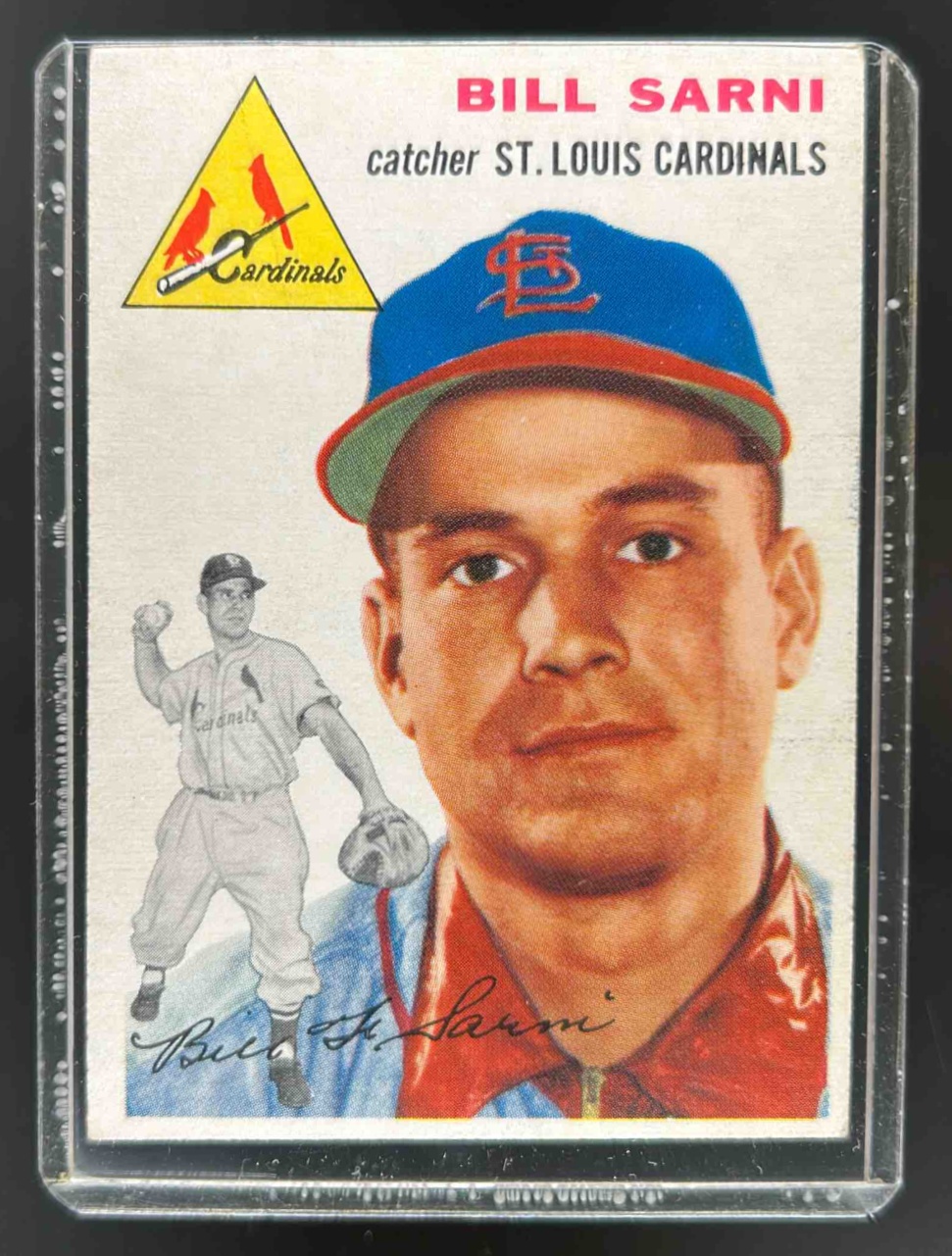 Card image for 1954 TOPPS BASEBALL BILL SARNI #194 RC ST. LOUIS CARDINALS