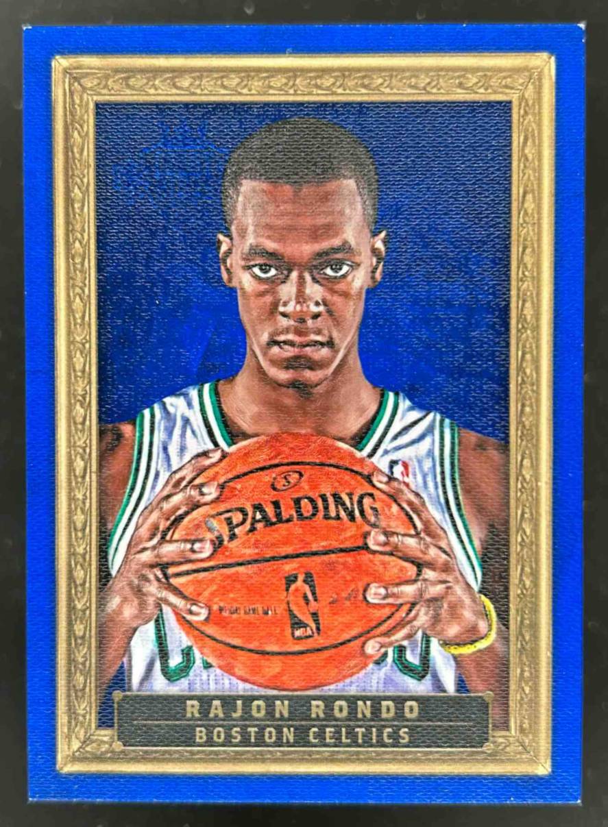 Card image for 2013-14 Panini Court Kings Rajon Rondo Portraits Blue Frame /75 #68