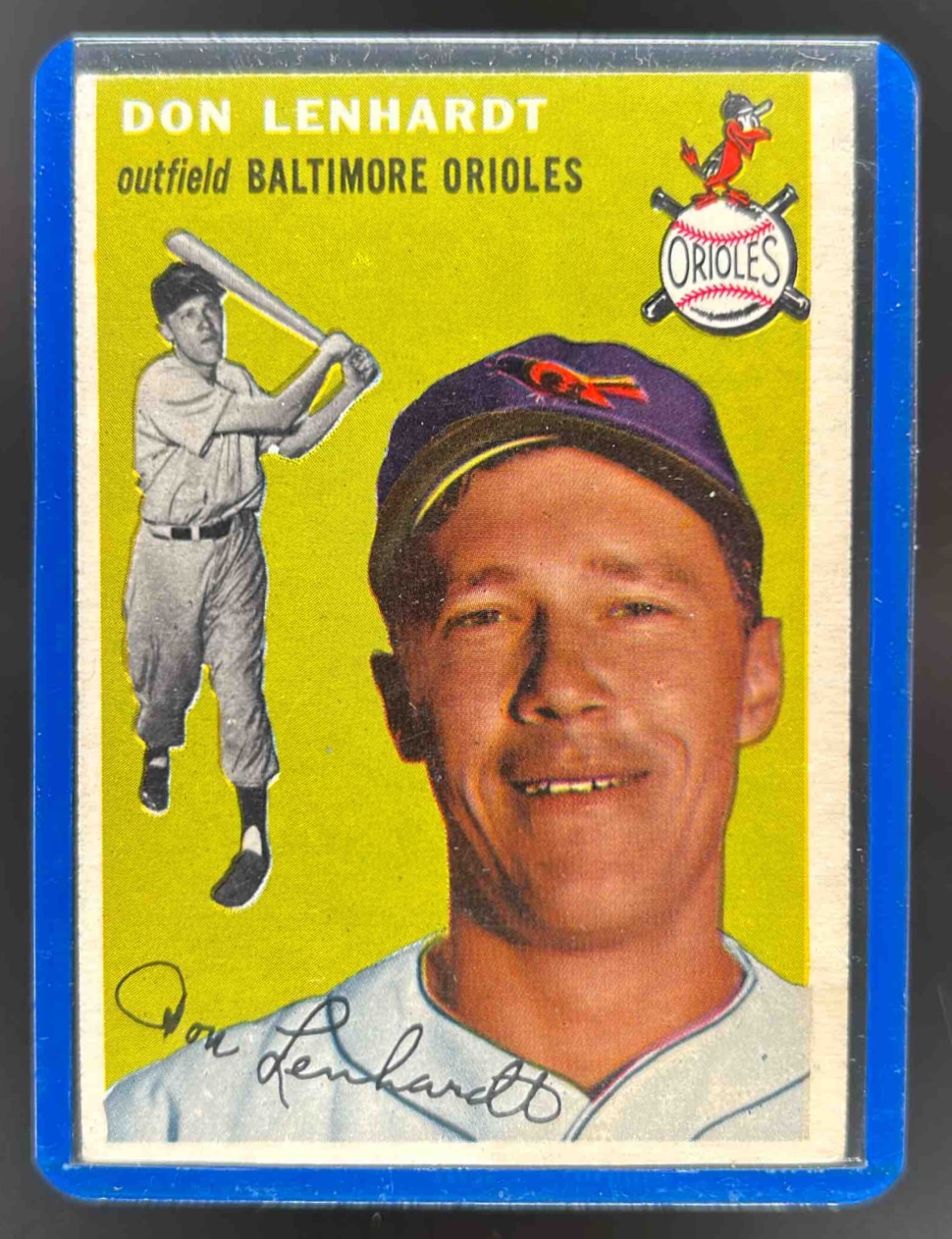 Card image for 1954 TOPPS BASEBALL DON LENHARDT #157 BALTIMORE ORIOLES