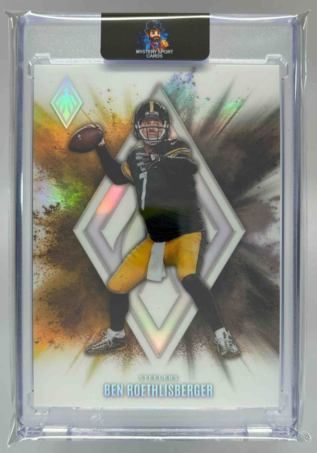 Card image for 2025 Panini Phoenix Ben Roethlisberger Color Blast #23 SSP Steelers