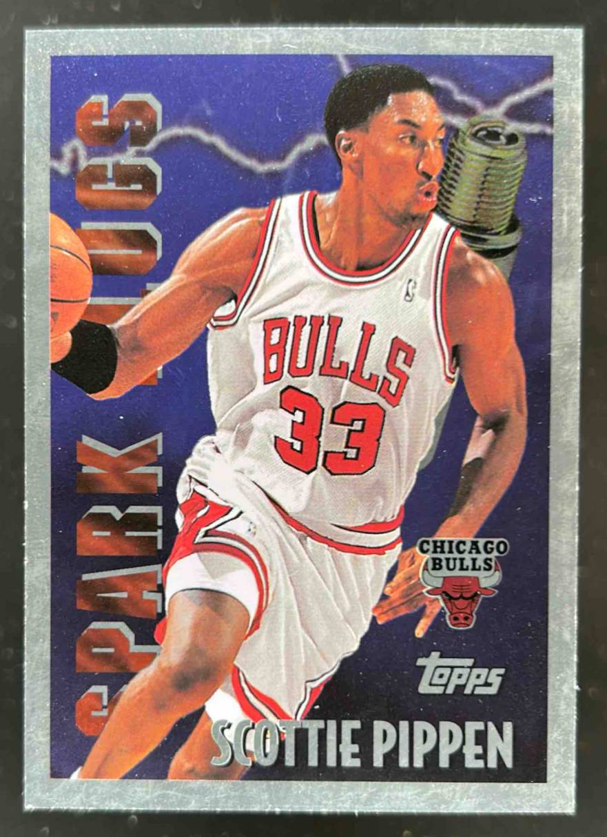 Card image for 1995-96 TOPPS SCOTTIE PIPPEN SPARK PLUGS #SP10 CHICAGO BULLS