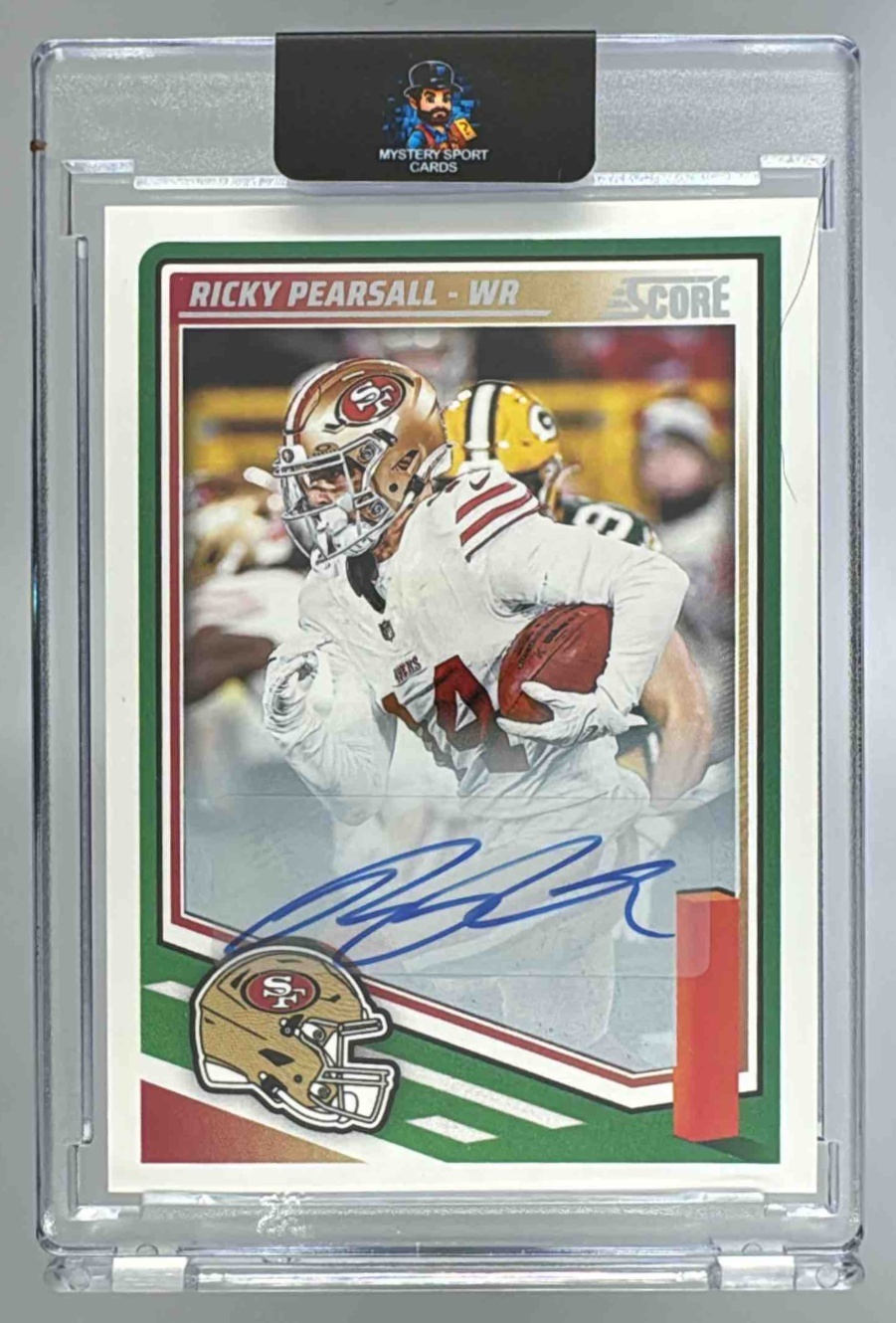 Card image for 2025 Panini Score Ricky Pearsall Signatures #231 Auto 49ers