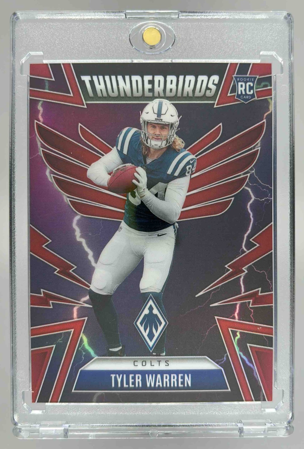 Card image for 2025 Panini Phoenix Tyler Warren Thunderbirds Silver Pandora Prizm /249 #21 RC Colts