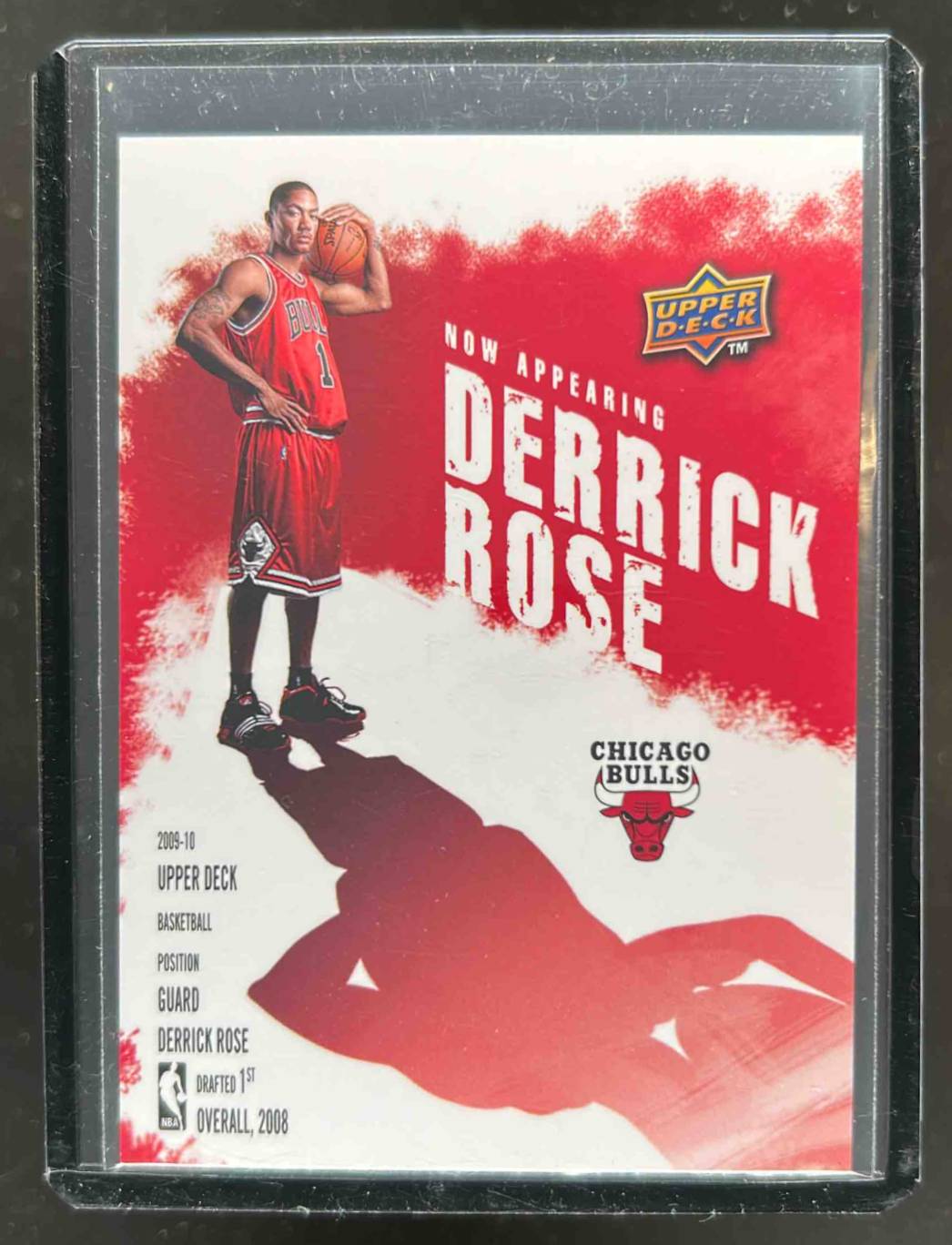 Card image for 2009-10 UPPER DECK DERRICK ROSE NOW APPEARING #NA-1 CHICAGO BULLS