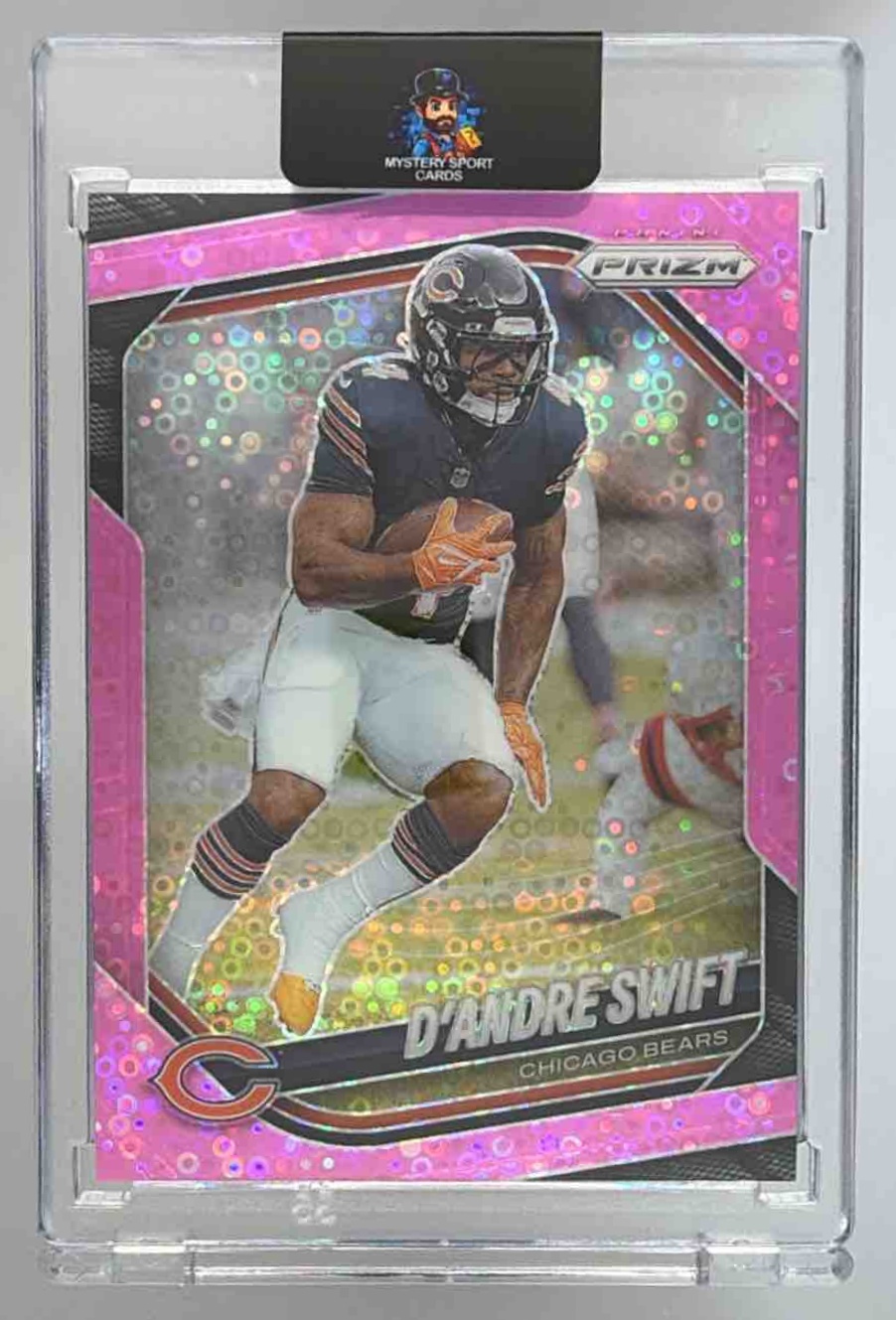 Card image for 2025 Panini Football Prizm D'Andre Swift Navy Camo /25 #236 Chicago Bears