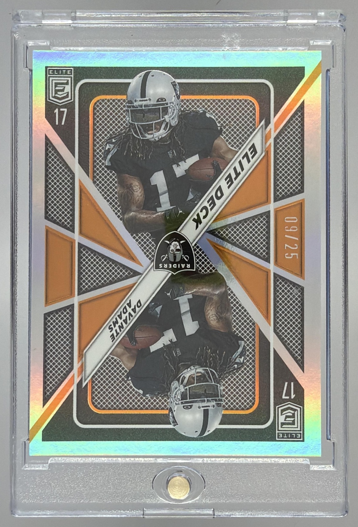 Card image for 2023 Panini Football Donruss Elite Davante Adams Deck #ED-11 Las Vegas Raiders