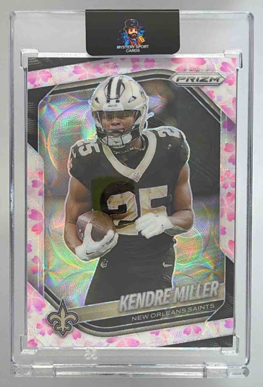 Card image for 2025 Panini Prizm Kendre Miller Choice Cherry Blossom /15 #191 Saints