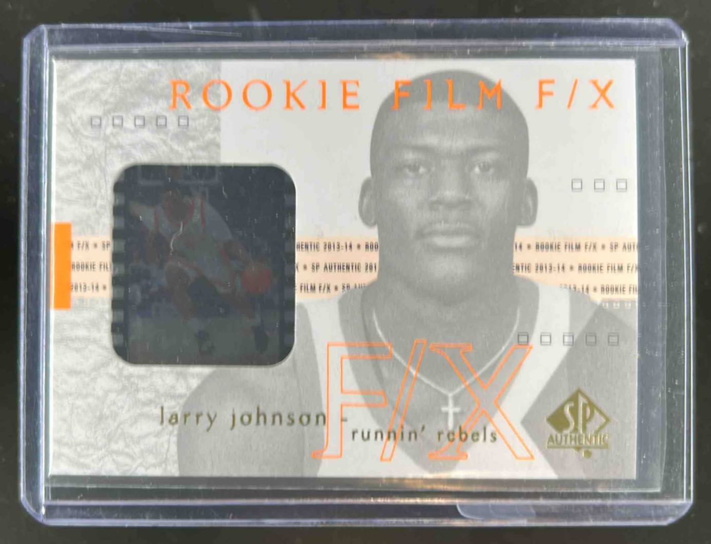 Card image for 2013-14 SP AUTHENTIC LARRY JOHNSON 2001 02 ROOKIE F/X FILM #62