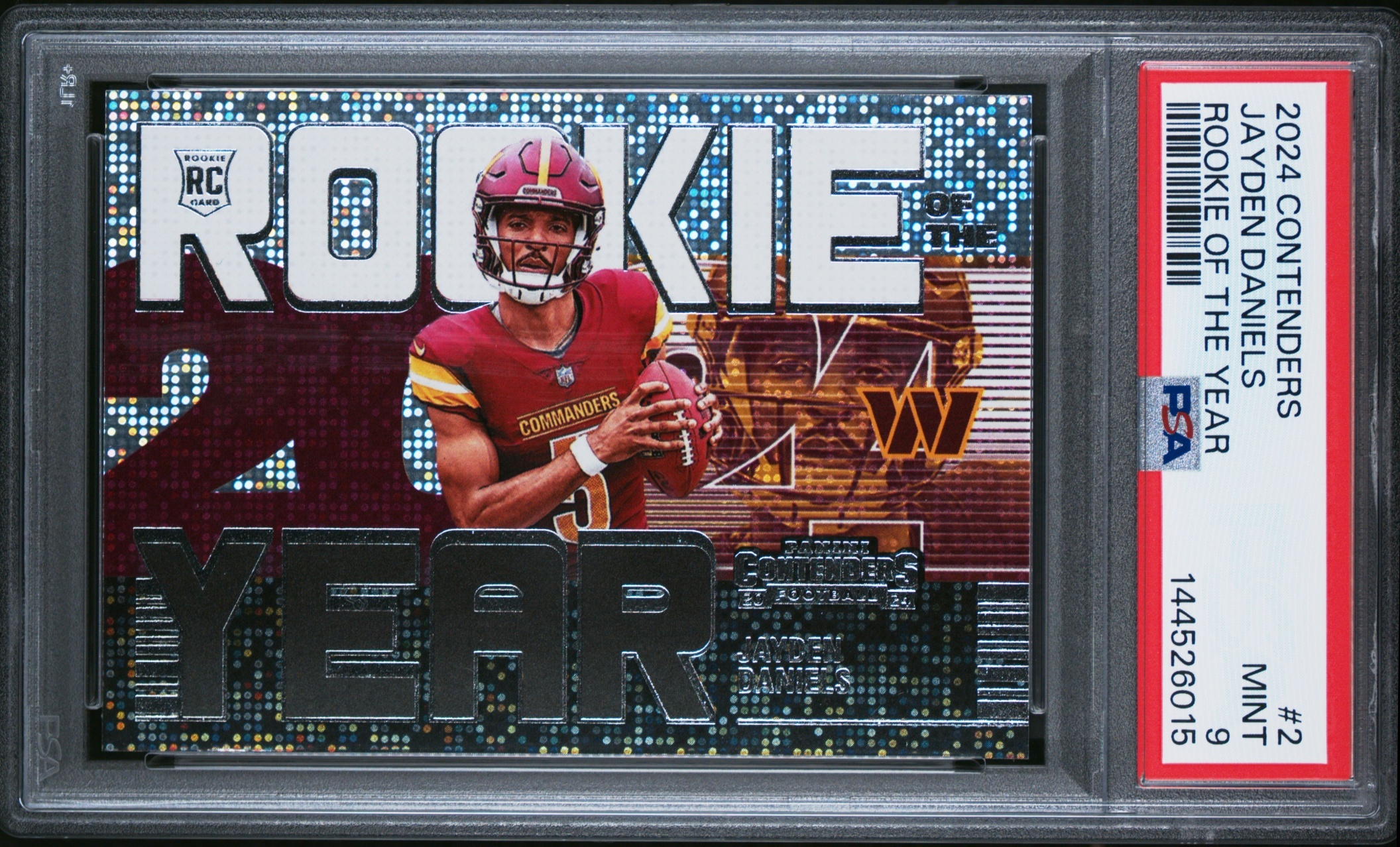 Card image for 2025 Panini Football Select Jayden Daniels Starcade #2 Washington Commanders