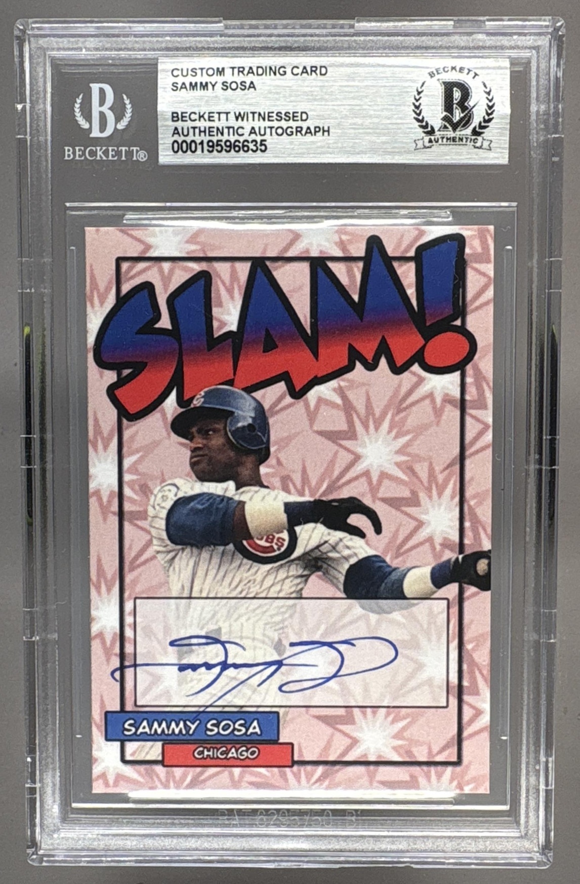SAMMY SOSA BGS AUTHENTIC AUTO