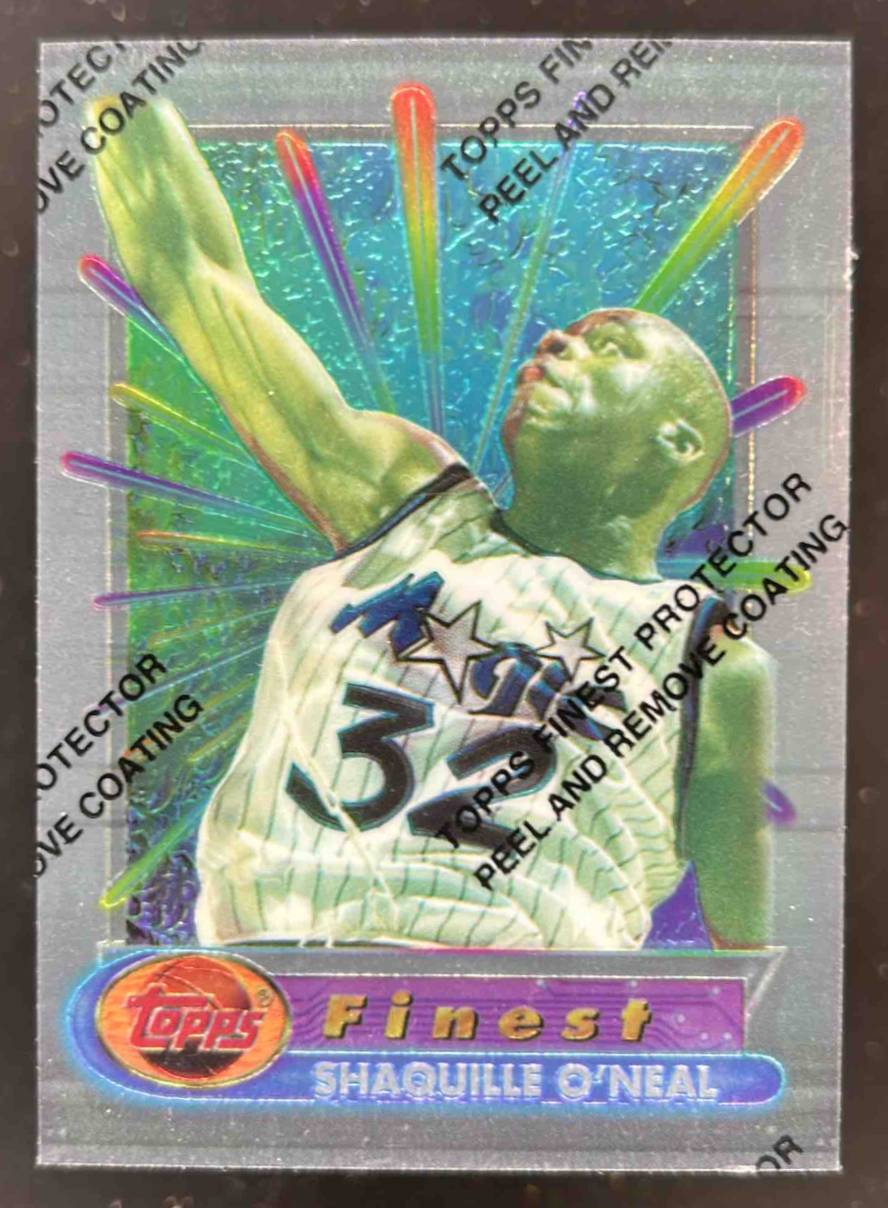 Card image for 1994-95 TOPPS FINEST SHAQUILLE O'NEAL #32 ORLANDO MAGIC