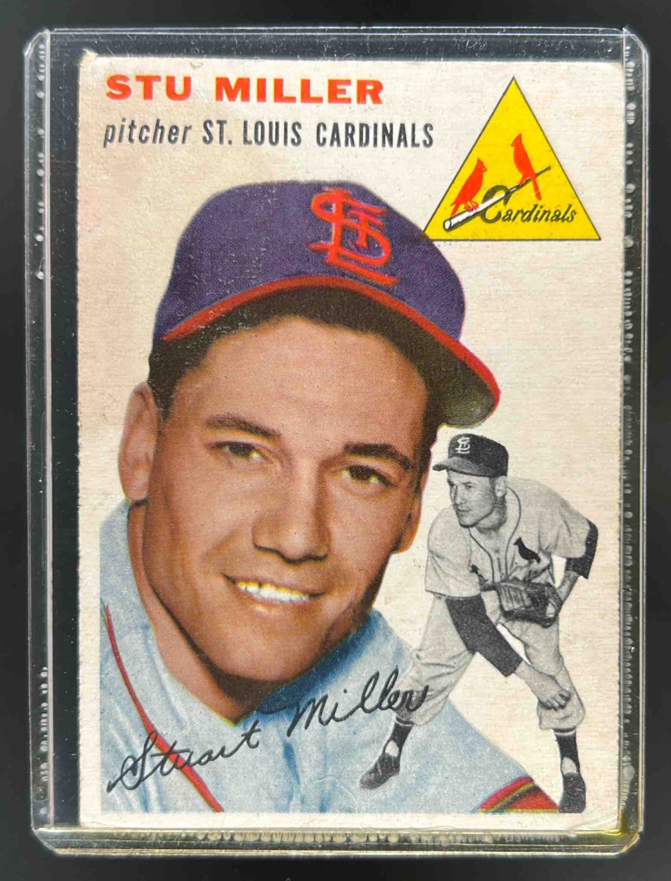 Card image for 1954 TOPPS STU MILLER #164 ST. LOUIS CARDINALS