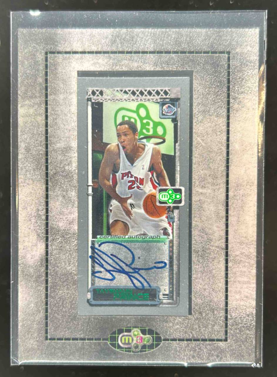 Card image for 2003-04 TOPPS ROOKIE MATRIX TAYSHAUN PRINCE MINI AUTO #MA-TP DETROIT PISTONS