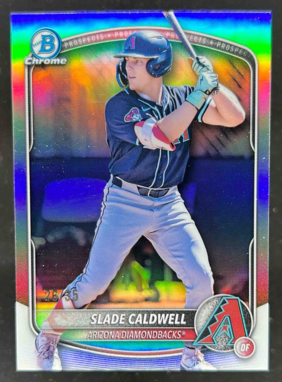 Card image for Slade Caldwell 2025 Bowman Draft Chrome Logofractor /35