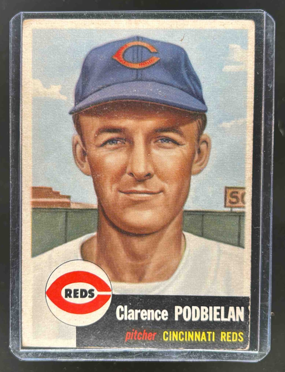 Card image for 1953 TOPPS BASEBALL BUD PODBIELAN #237 CINCINNATI REDS