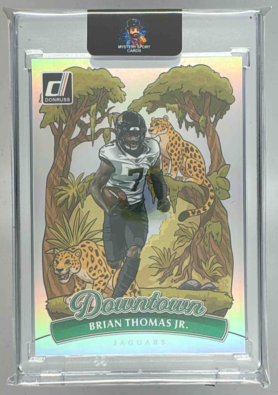 Card image for 2025 Panini Donruss Brian Thomas Jr. Downtown! SP #2 Jaguars