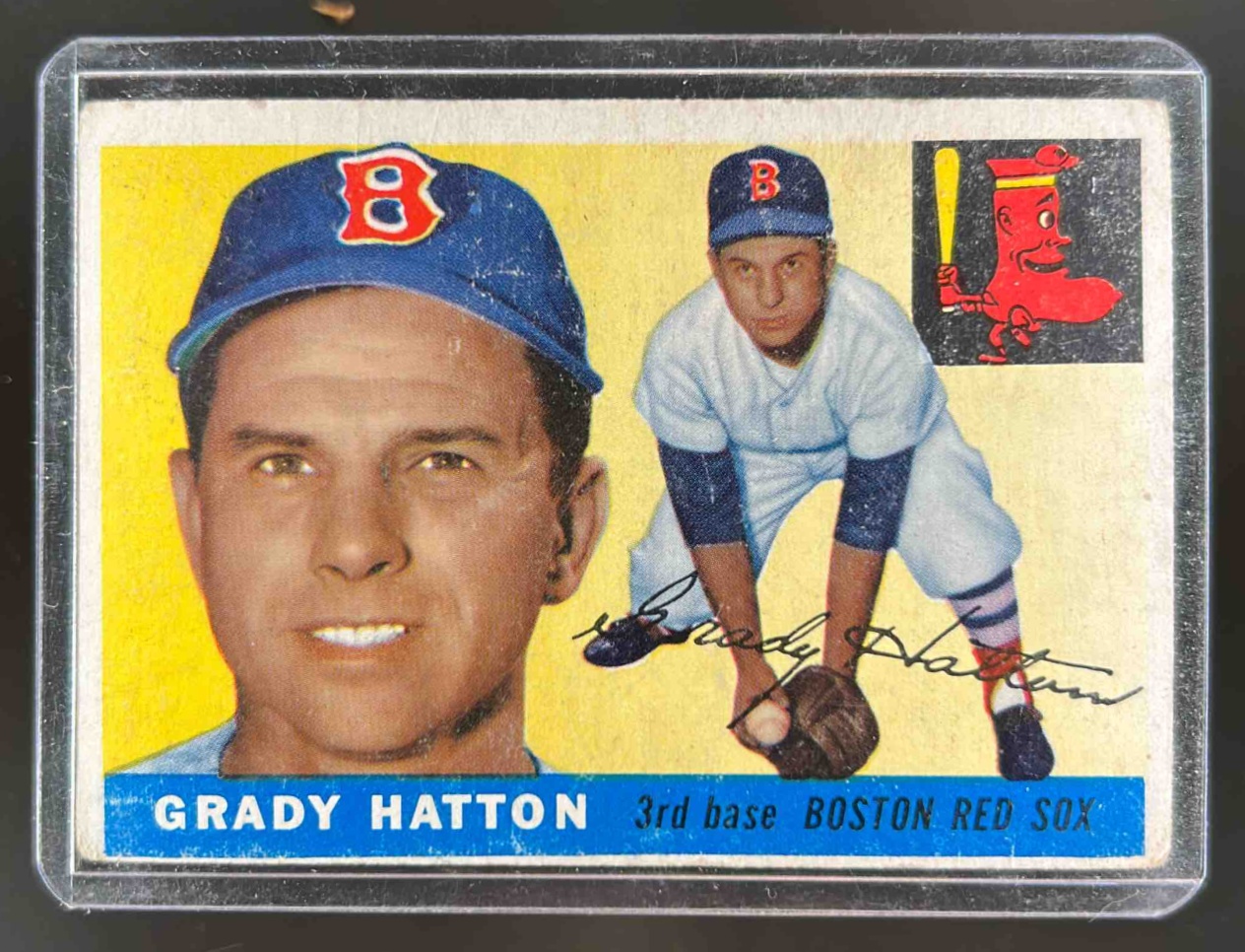 Card image for 1955 TOPPS GRADY HATTON #131 BOSTON RED SOX