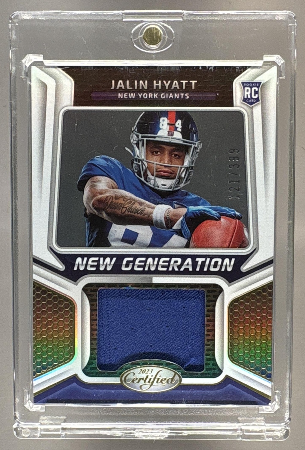 2023 PANINI CERTIFIED JALIN HYATT #NGJM-38 NEW JERSEYS MIRROR /399 PATCH RC