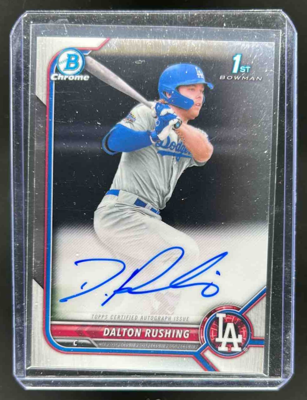 Dalton Rushing 2022 Bowman Draft Chrome Pick Autographs