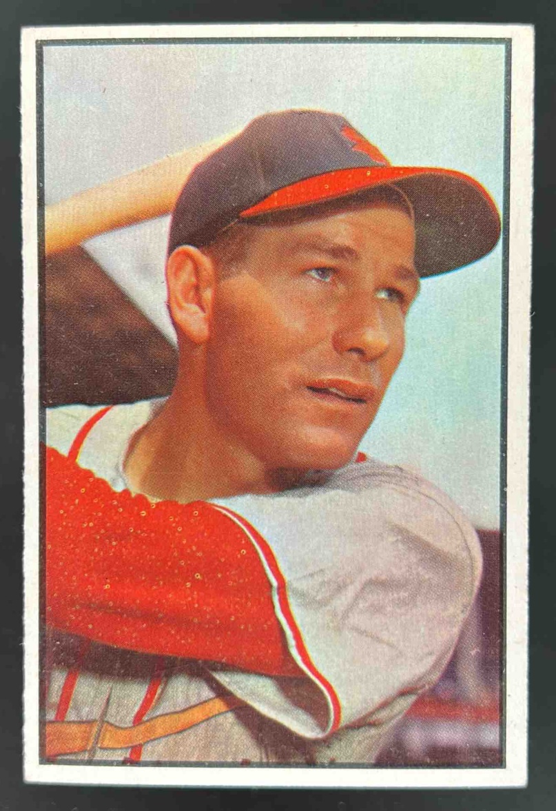 Card image for 1953 BOWMAN BASEBALL COLOR SOLLY HEMUS #85 ST. LOUIS CARDINALS