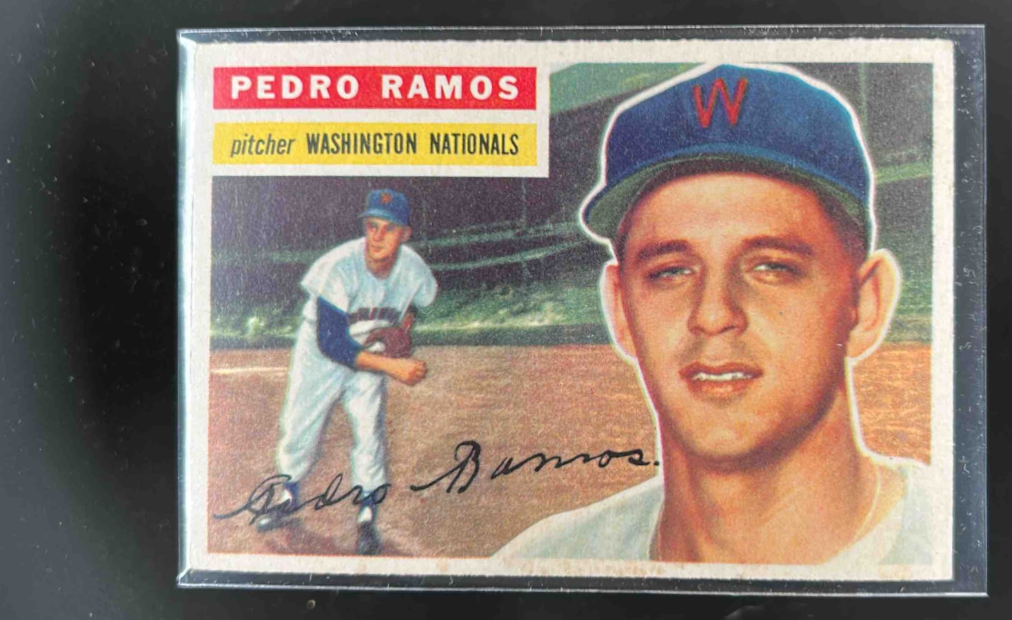 Card image for 1956 TOPPS BASEBALL PEDRO RAMOS #49B RC