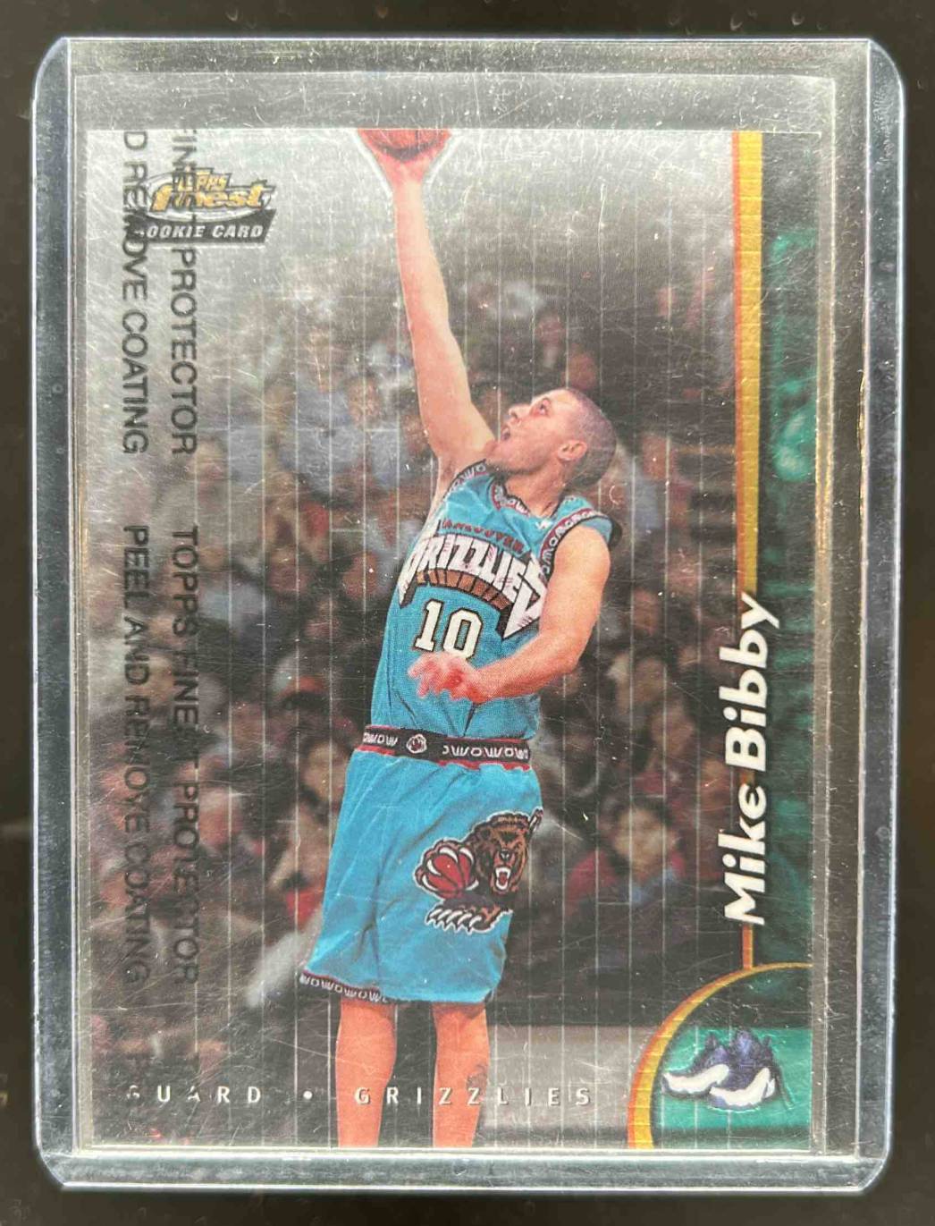 Card image for 1998-99 TOPPS FINEST MIKE BIBBY #227 RC ROOKIE