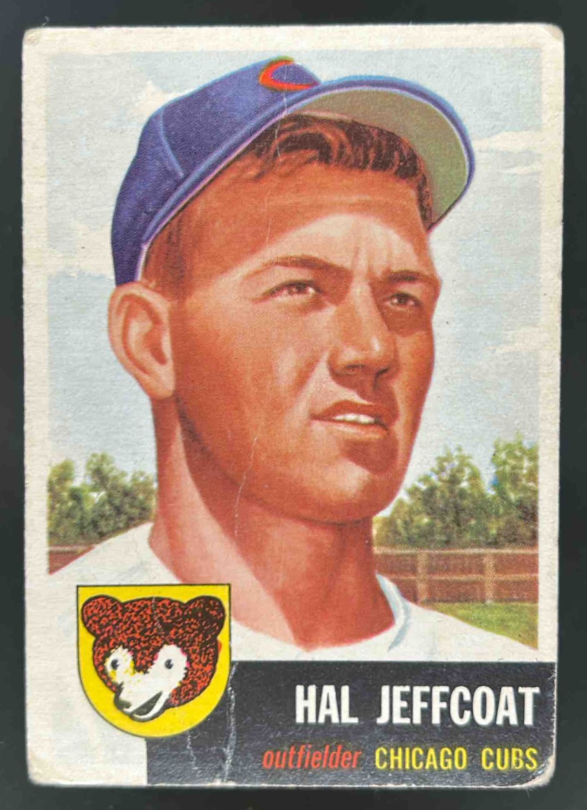 Card image for 1953 TOPPS BASEBALL HAL JEFFCOAT #29 CHICAGO CUBS