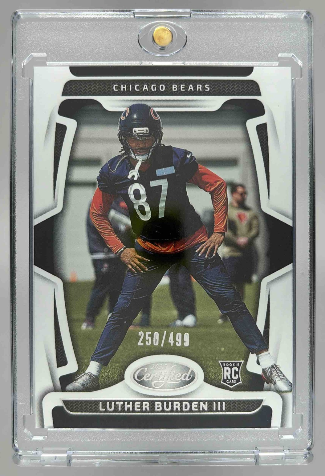 Card image for 2025 Panini Certified Luther Burden III Rookies /499 #193 RC Bears