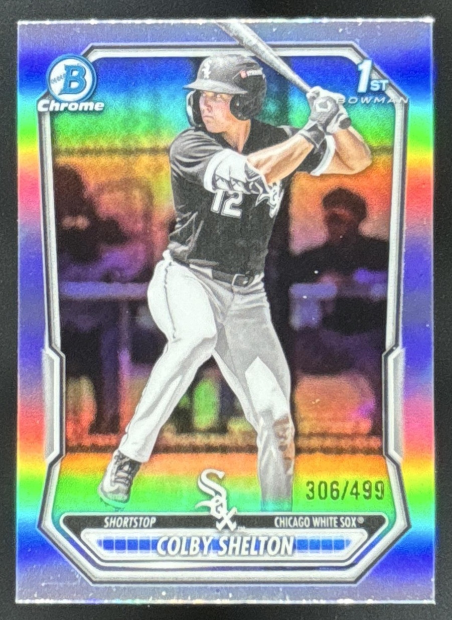 Card image for Colby Shelton 2026 Bowman Refractor /499 Chrome Prospects Chicago White Sox
