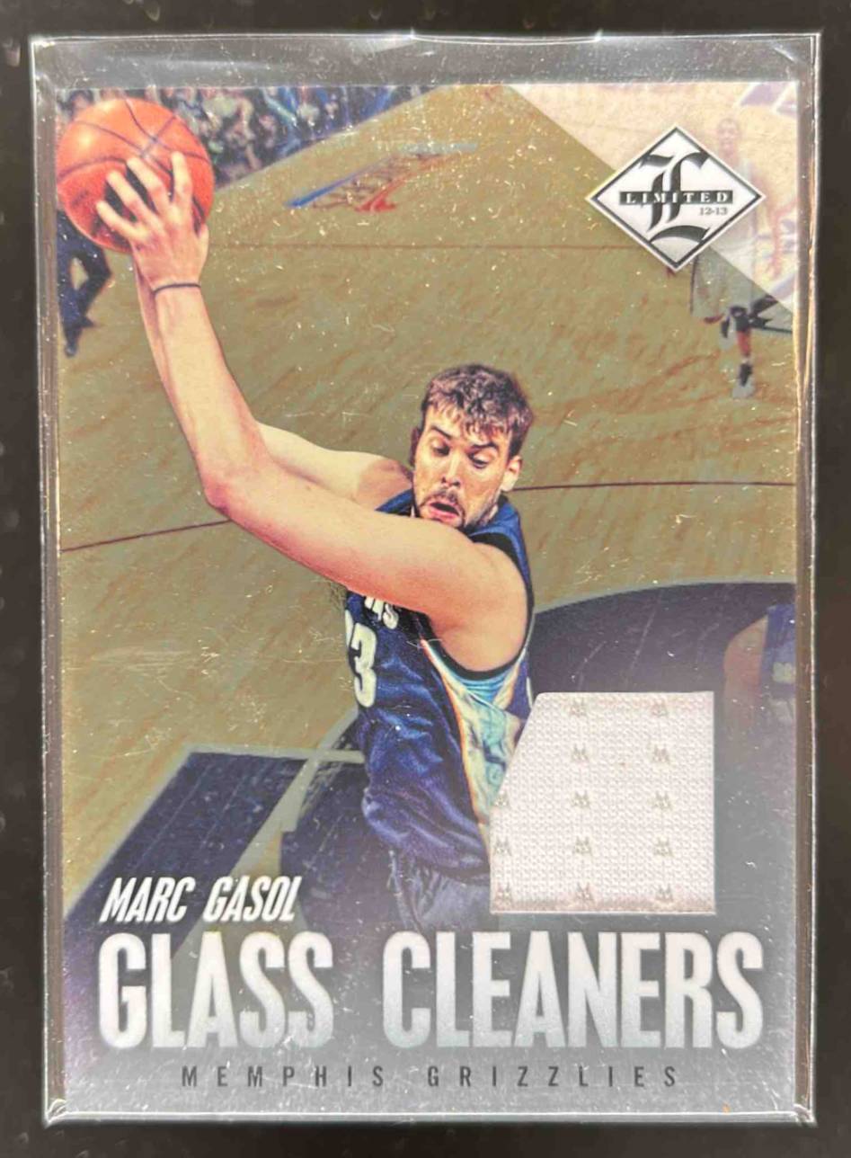 Card image for 2012-13 Panini Limited Marc Gasol Glass Cleaners Materials 24 /99 #5