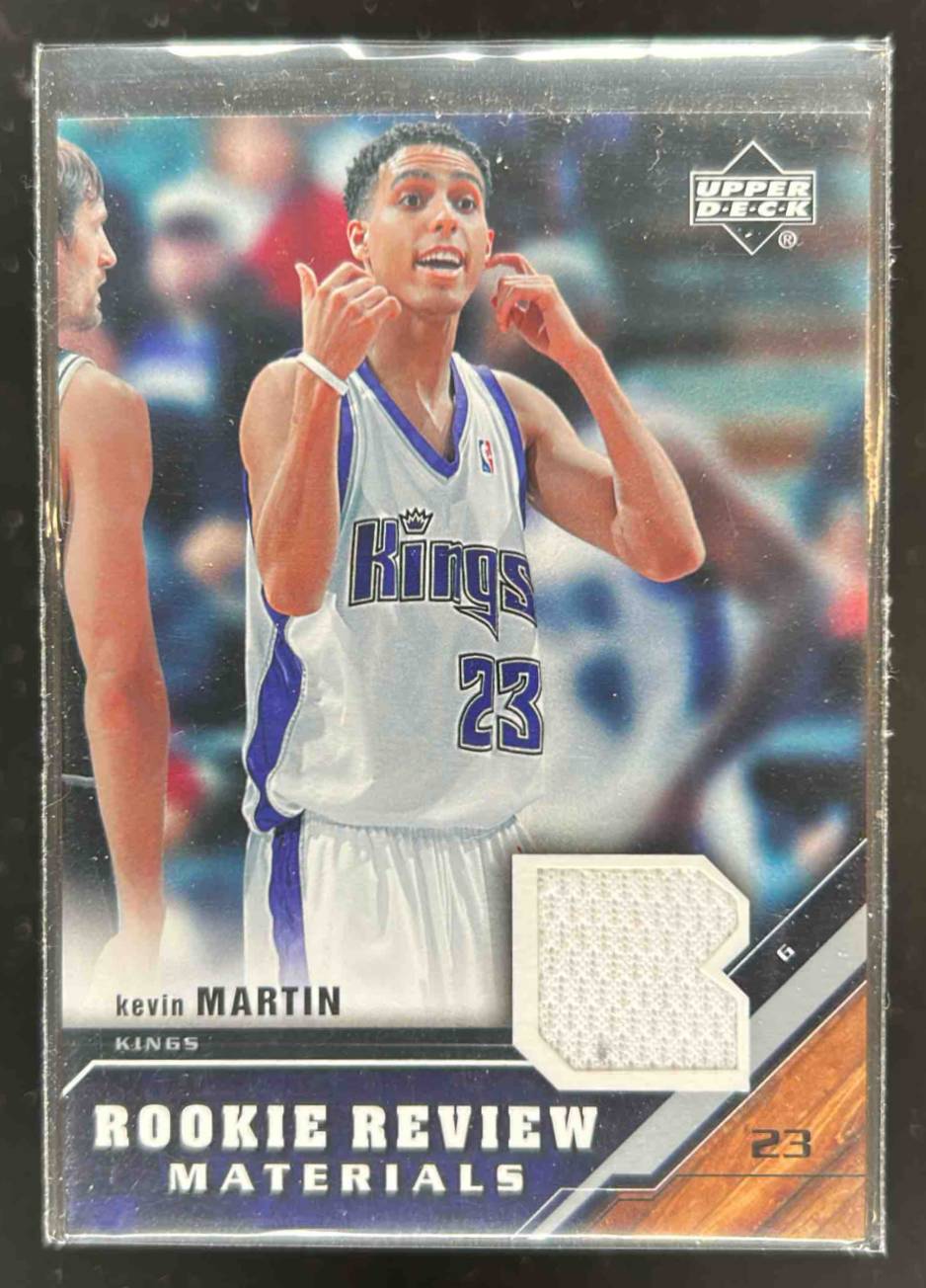 Card image for 2005-06 UPPER DECK KEVIN MARTIN ROOKIE REVIEW MATERIALS #RRM-KM SACRAMENTO KINGS