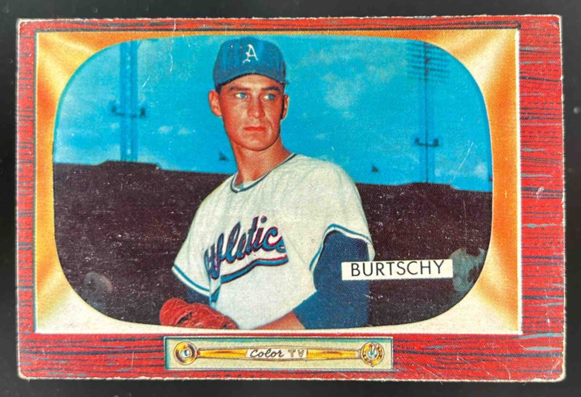 Card image for 1955 BOWMAN BASEBALL ED BURTSCHY #120 RC