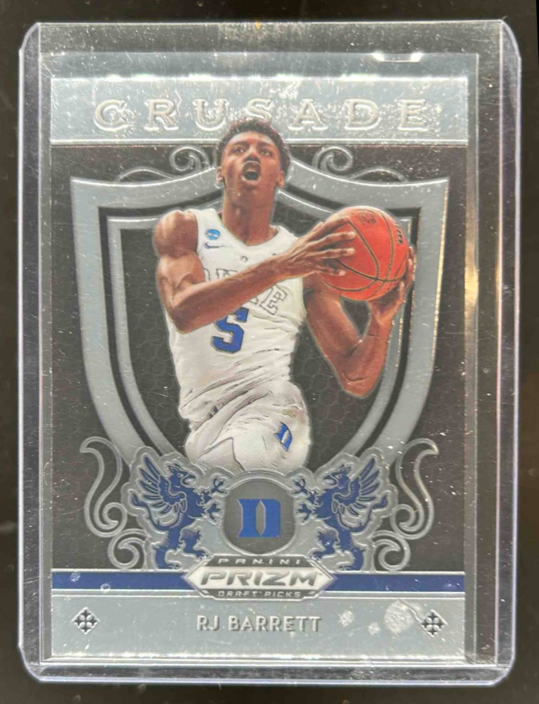 Card image for 2019-20 PANINI PRIZM DRAFT PICKS RJ BARRETT #72 RC ROOKIE DUKE BLUE DEVILS