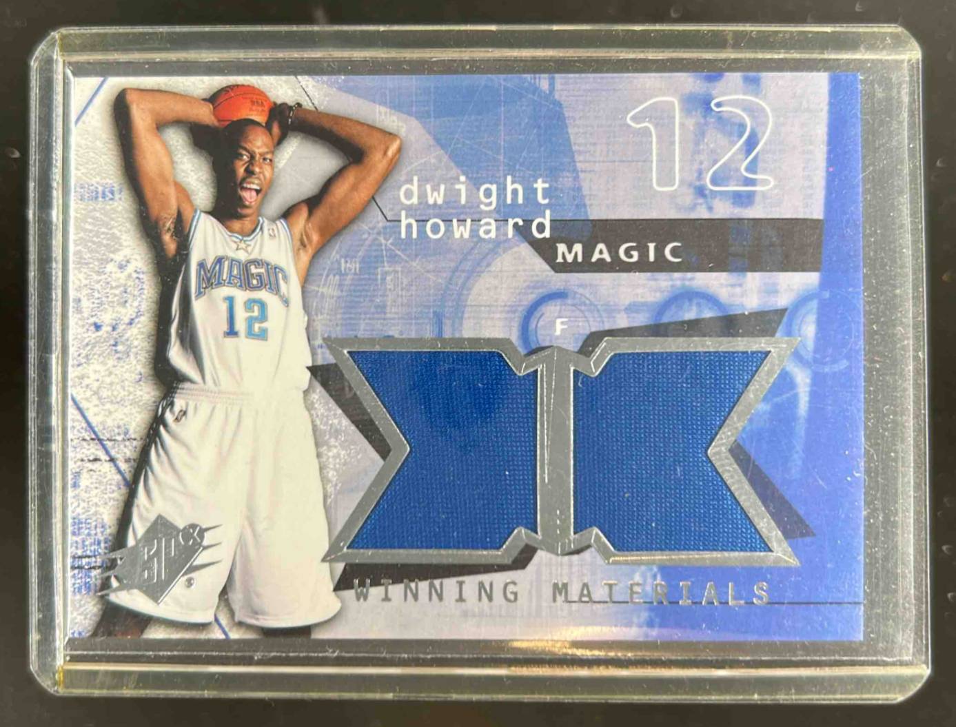 Card image for 2004-05 SPX DWIGHT HOWARD WINNING MATERIALS #WM-DH MEM RC ROOKIE ORLANDO MAGIC