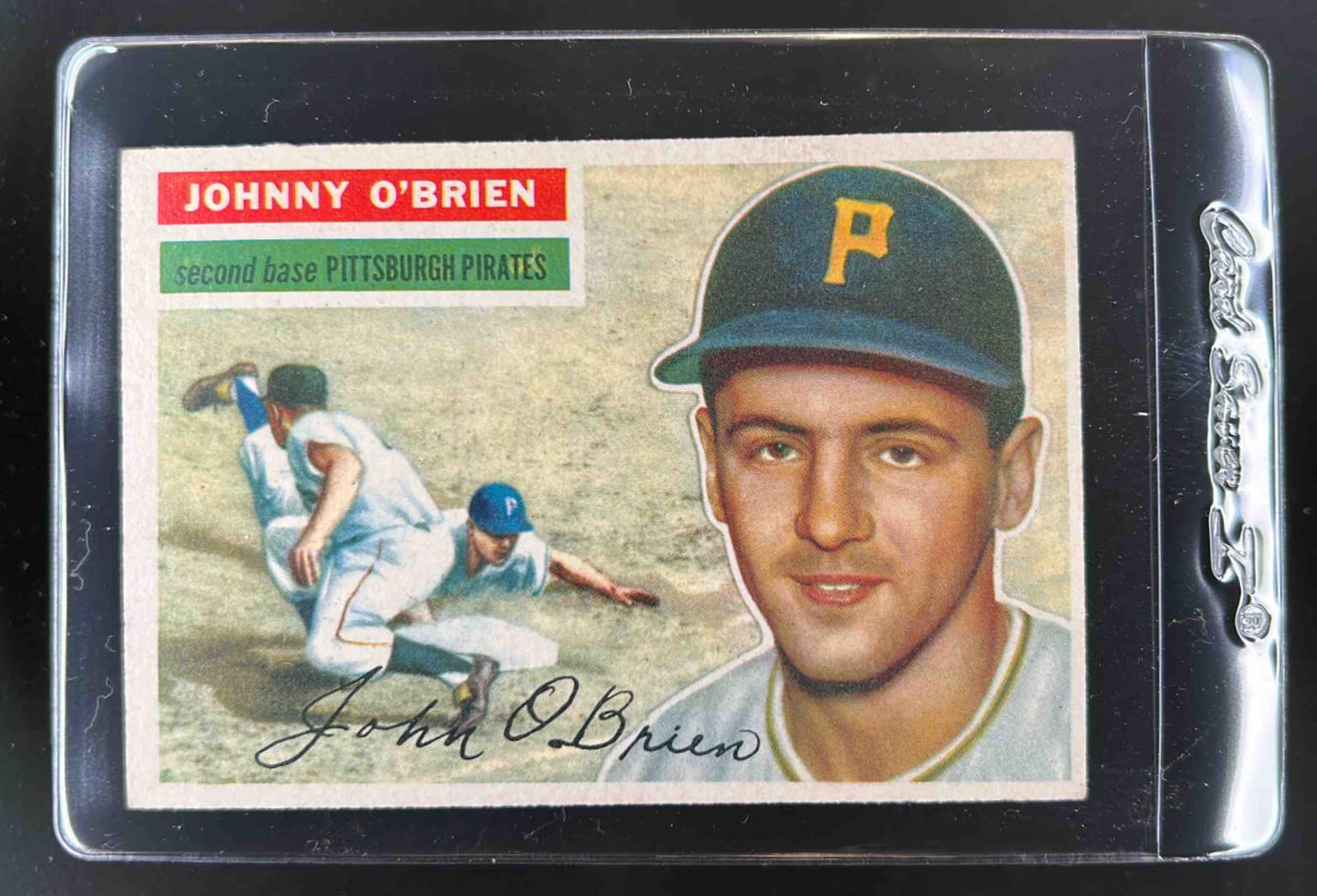 Card image for 1956 TOPPS JOHNNY O'BRIEN #65A PITTSBURGH PIRATES
