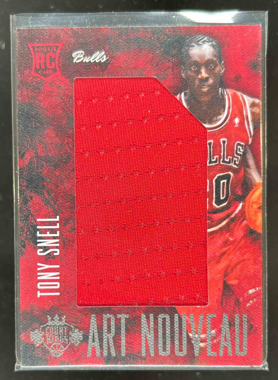 Card image for 2013-14 Panini Court Kings Tony Snell Art Nouveau Jerseys /325 #30 RC Rookie
