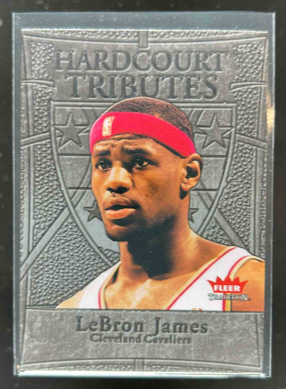 Card image for 2004-05 Fleer Tradition LeBron James Hardcourt Tributes #20 HT