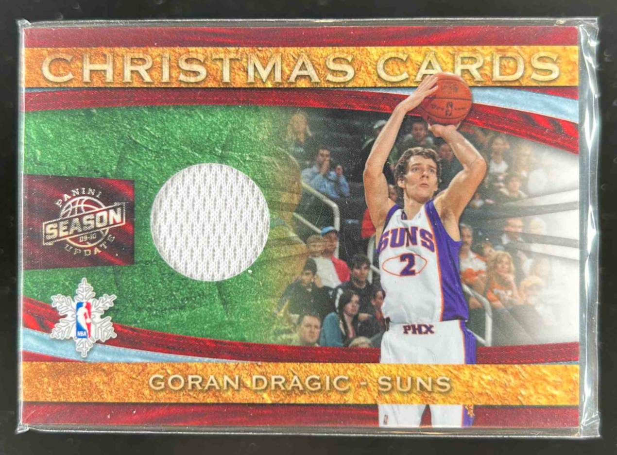 Card image for 2009-10 Panini Season Update Goran Dragic Christmas Cards Materials 358 /499 #15