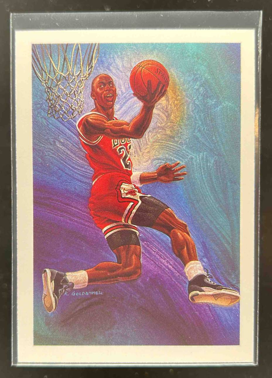 Card image for 1990-91 HOOPS MICHAEL JORDAN #358 CHICAGO BULLS