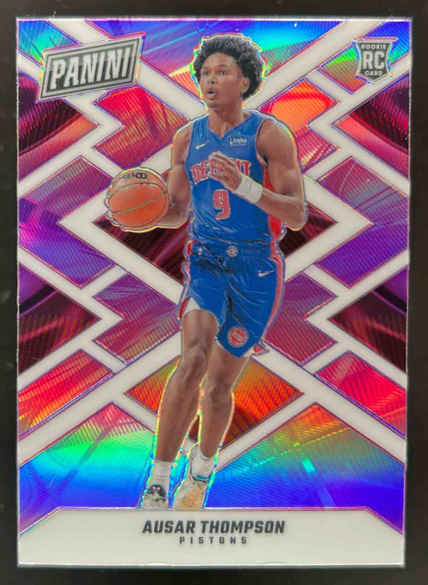 Card image for 2024 PANINI BLACK FRIDAY AUSAR THOMPSON ROOKIES OPTI /199 #AT