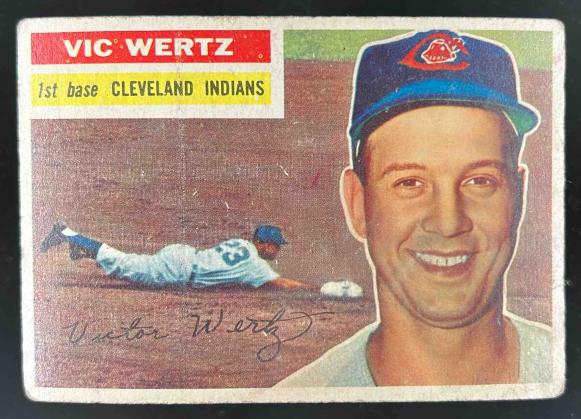 Card image for 1956 TOPPS BASEBALL VIC WERTZ #300
