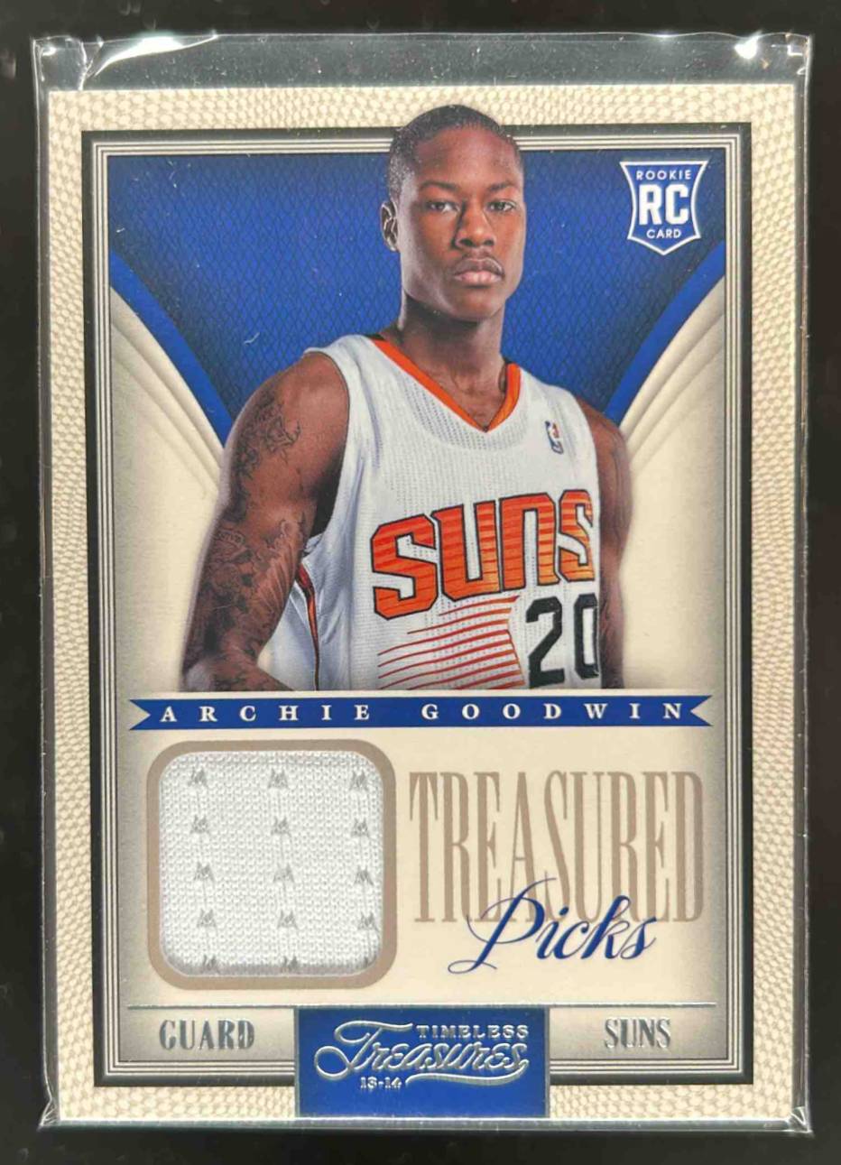 Card image for 2013-14 Panini Timeless Treasures Archie Goodwin Treasured Picks Jerseys #19 RC